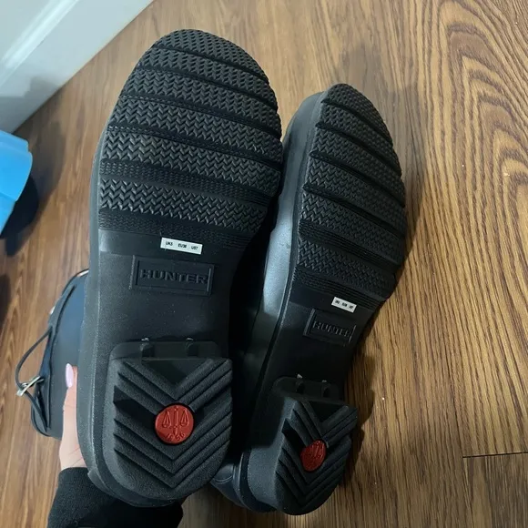 NEW HUNTER Black Original Short Rain Boots Size 7 US $170