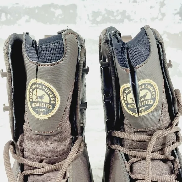 NEW Irish Setter Work Brown High Top Waterproof Nano-Toe 5&quot; Lace Up Boots K794