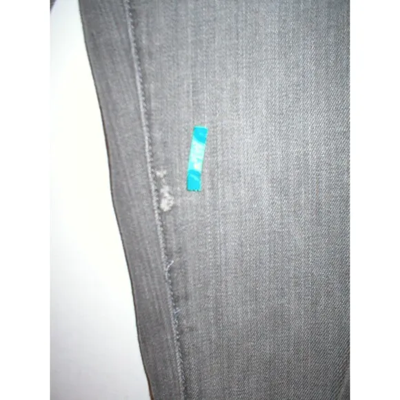 New J Brand Jeans Gray 24 Pencil Skinny 912 Womens 34 in Low Rise Tall Long USA