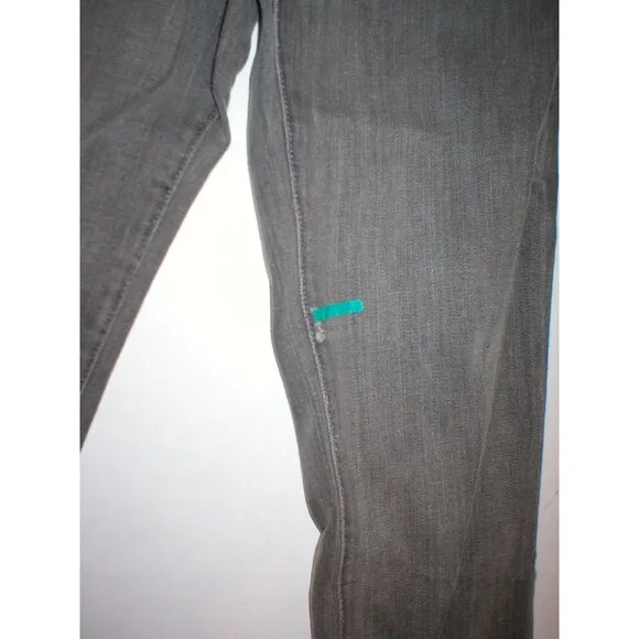 New J Brand Jeans Gray 24 Pencil Skinny 912 Womens 34 in Low Rise Tall Long USA