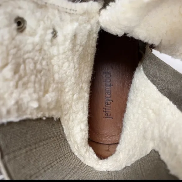 New Jeffrey Campbell Culvert Shearling Hiking Boots