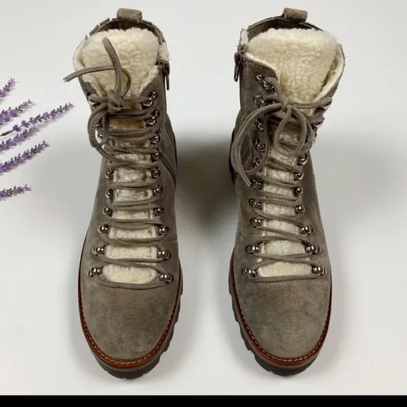 New Jeffrey Campbell Culvert Shearling Hiking Boots