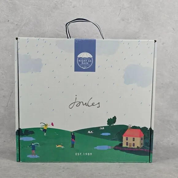 New Joules Rain Boots Mid Calf Molly Welly Pink Leopard Size US: 5 UK: 3