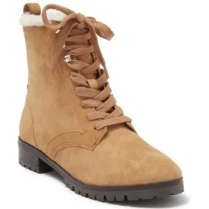 NEW Kate Spade Brown Raegan Faux Shearling Size 8 Lined Boots Booties s2.16