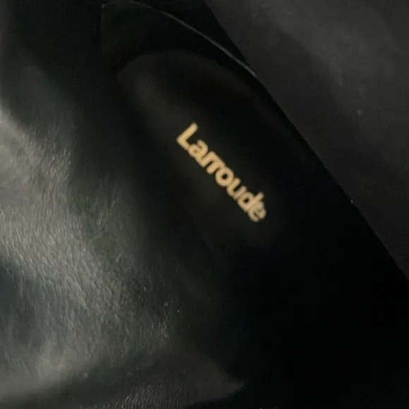 NEW Larroude Nicole Hi Boot - Black LeatherSize 8.5