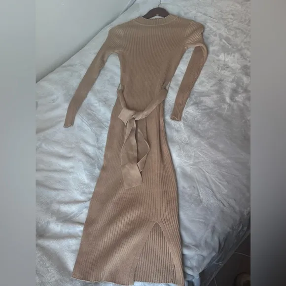 New Look camel midi dress Sz 6US/10uk