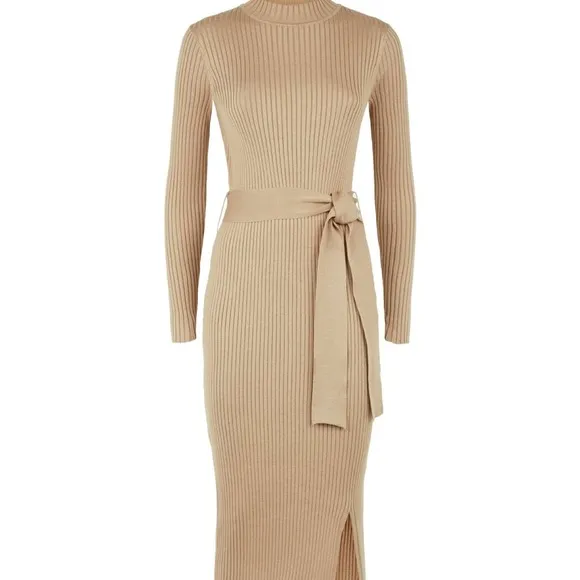 New Look camel midi dress Sz 6US/10uk