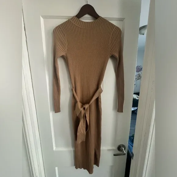 New Look camel midi dress Sz 6US/10uk