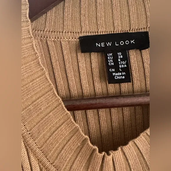 New Look camel midi dress Sz 6US/10uk