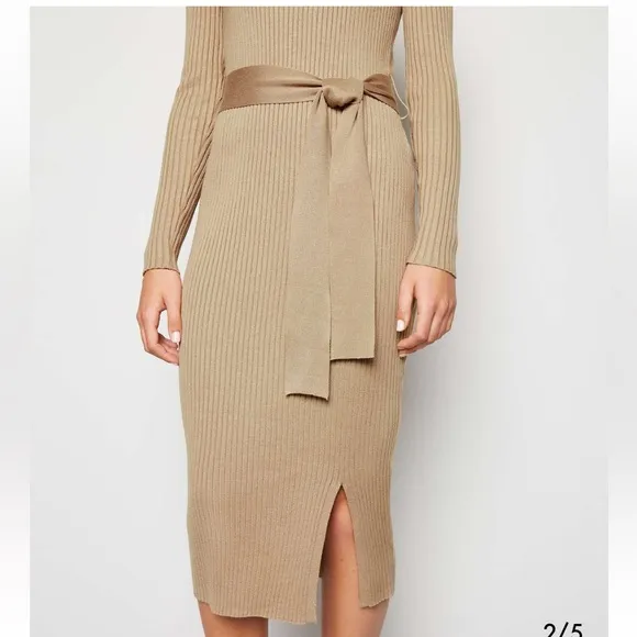 New Look camel midi dress Sz 6US/10uk