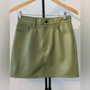 New Madewell Faux Leather Mini Skirt