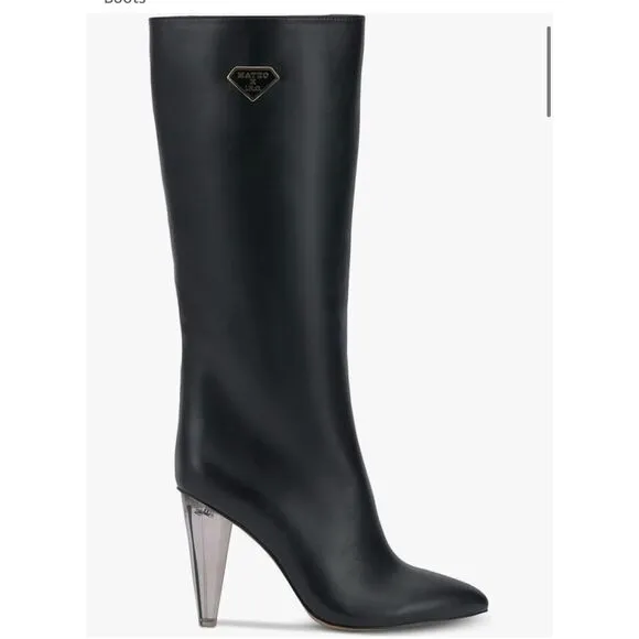 New Mateo for INC Black  International Concepts Charlotte Heeled Boots Size 6.5