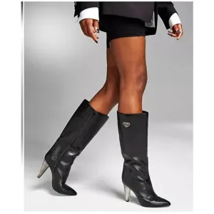 New Mateo for INC Black  International Concepts Charlotte Heeled Boots Size 6.5