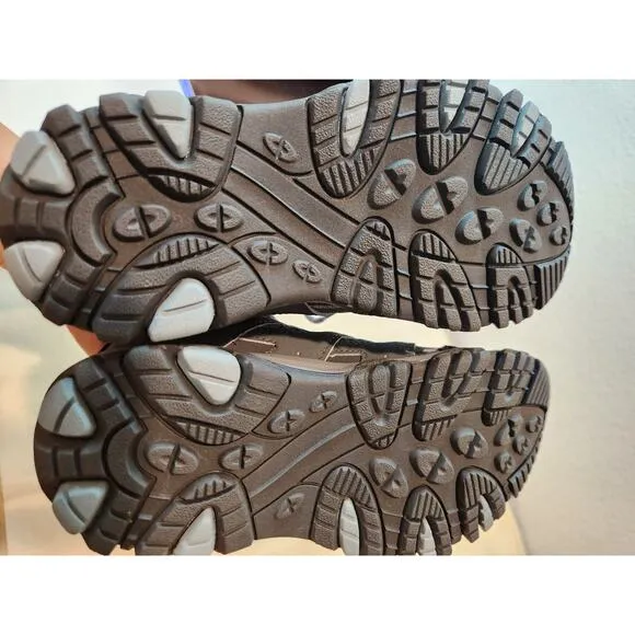 new Merrell Kids Moab 3 Waterproof Hiking Shoes Size 12.5M Gray Trail Sneakers