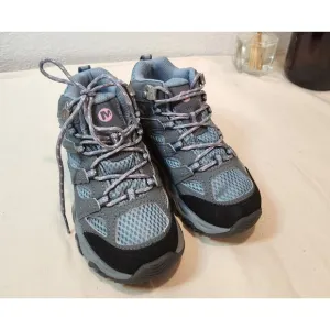 new Merrell Kids Moab 3 Waterproof Hiking Shoes Size 12.5M Gray Trail Sneakers