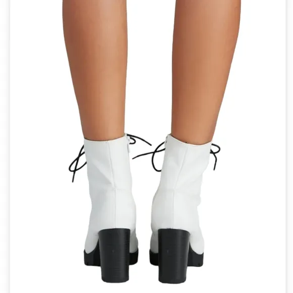 NEW MIA Faux Leather Lug Boots