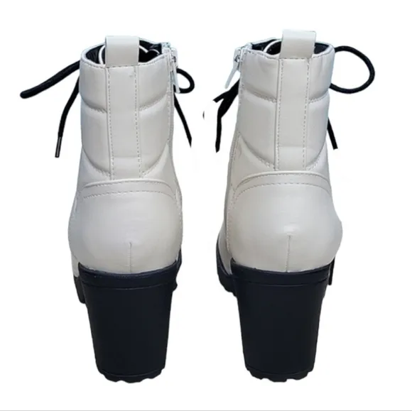 NEW MIA Faux Leather Lug Boots