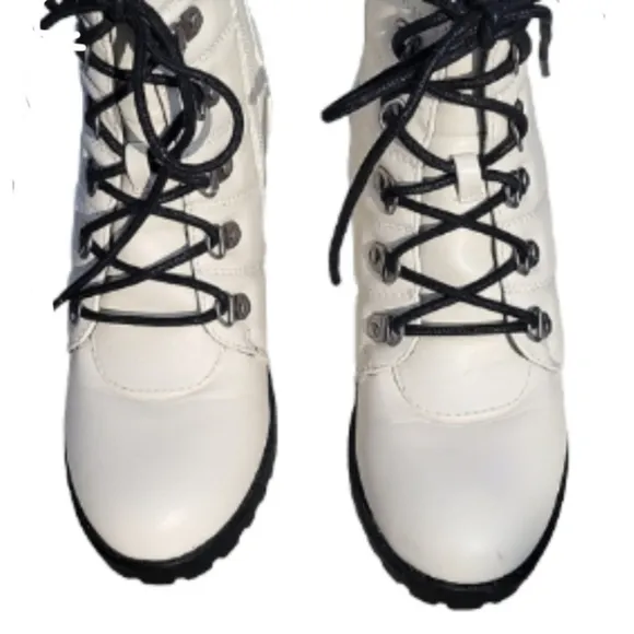 NEW MIA Faux Leather Lug Boots