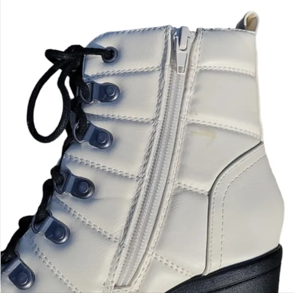 NEW MIA Faux Leather Lug Boots