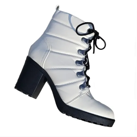 NEW MIA Faux Leather Lug Boots