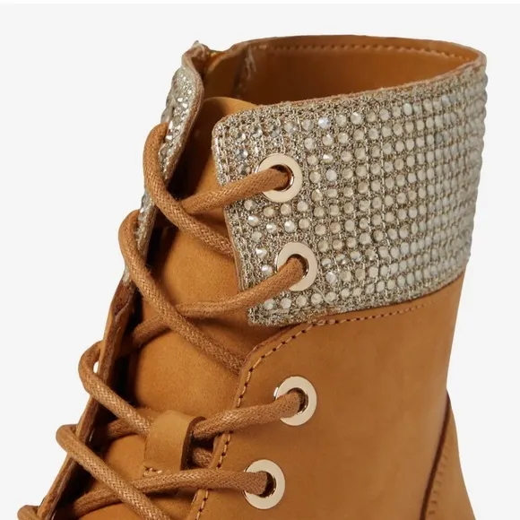 NEW MK boots with rhinestone ankle cuffs