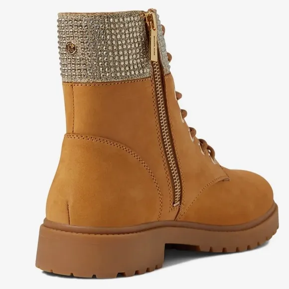 NEW MK boots with rhinestone ankle cuffs