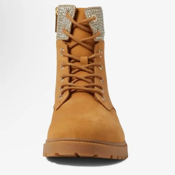 NEW MK boots with rhinestone ankle cuffs
