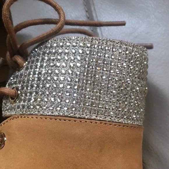 NEW MK boots with rhinestone ankle cuffs
