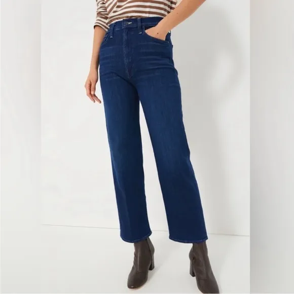 NEW! MOTHER The Rambler Zip Ankle Denim Jeans in Animal Instinct Size 28