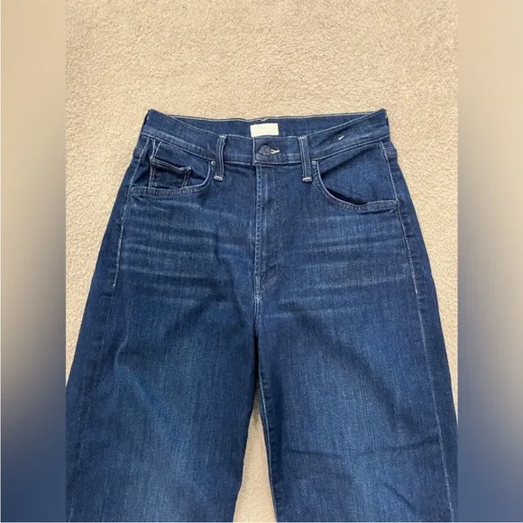 NEW! MOTHER The Rambler Zip Ankle Denim Jeans in Animal Instinct Size 28