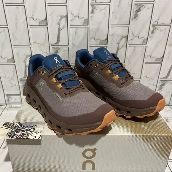 New On Cloud Cloudvista Waterproof Shoes Zinc Brown Training Gym Women’s Size 6