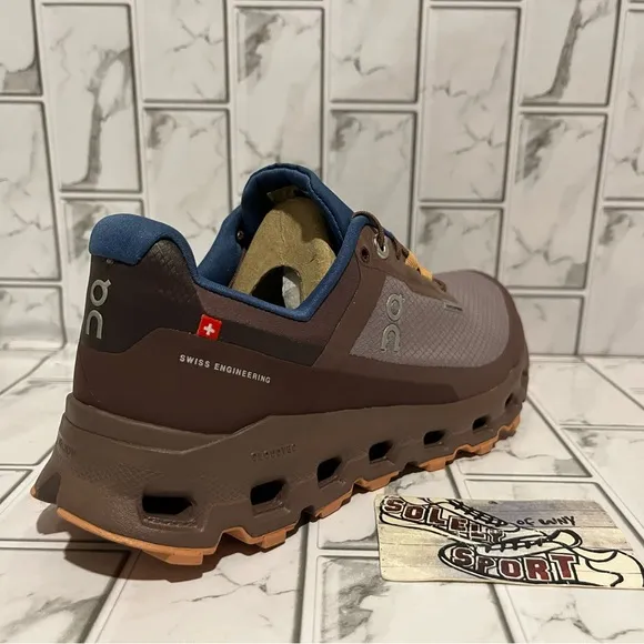 New On Cloud Cloudvista Waterproof Shoes Zinc Brown Training Gym Women’s Size 6