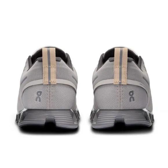 NEW ON RUNNING women's cloud 5 waterproof shoes in pearl/fog