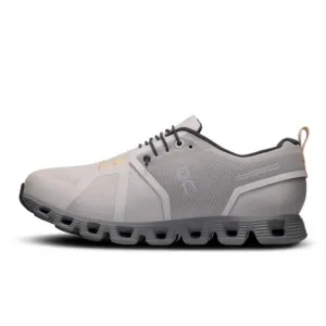 NEW ON RUNNING women's cloud 5 waterproof shoes in pearl/fog