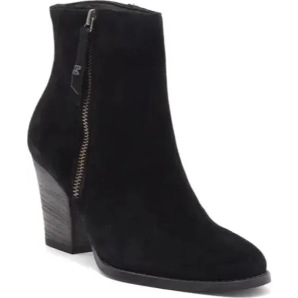 NEW PAUL GREEN REYA BLACK SOFT SUEDE BOOTS SIZE UK 7.5/ US 10