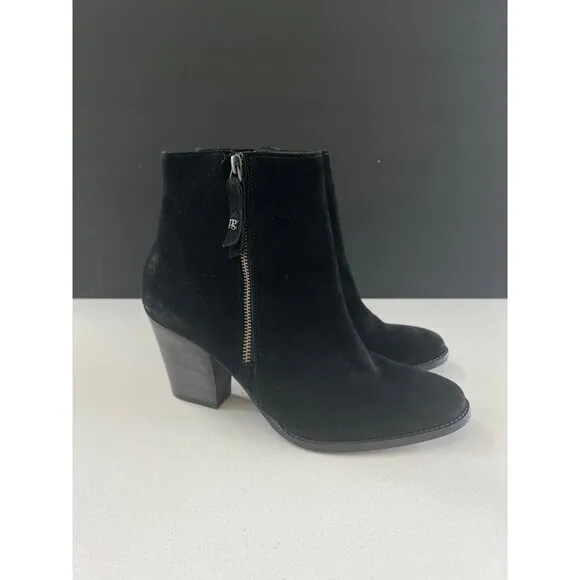 NEW PAUL GREEN REYA BLACK SOFT SUEDE BOOTS SIZE UK 7.5/ US 10