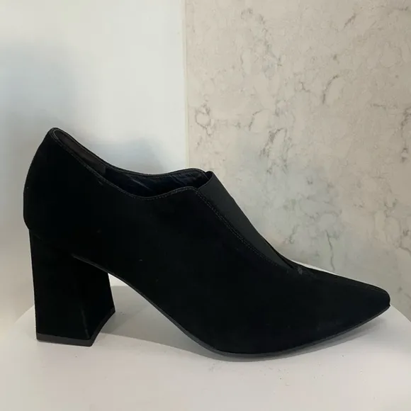 New! Paul Green Stacia Heel Suede Black‎ Bootie Boots $419