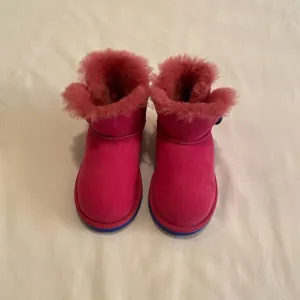 New Pink and Blue UGG Mini Bailey Button Boots