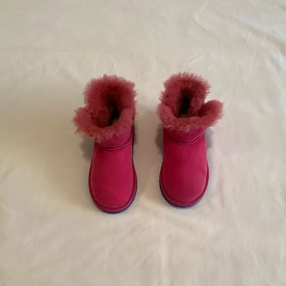New Pink and Blue UGG Mini Bailey Button Boots
