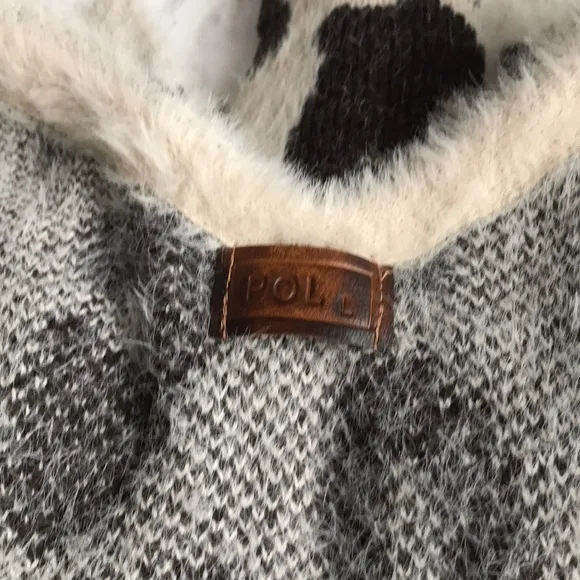 NEW POL Leopard Mohair Sweater