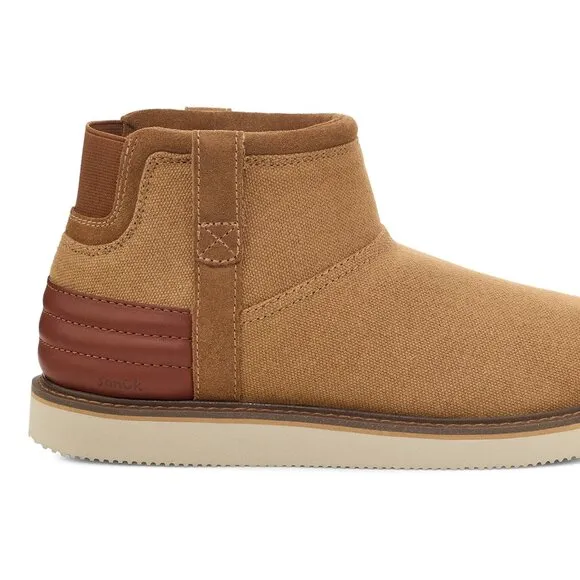 NEW SANUK Men's Cozy Vibe Surf Check Boots tan 266mn