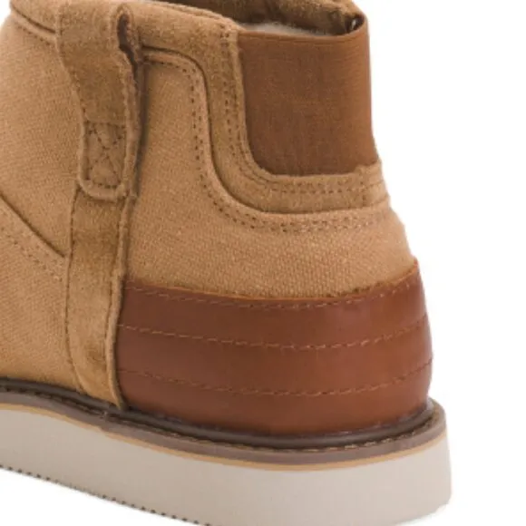 NEW SANUK Men's Cozy Vibe Surf Check Boots tan 266mn