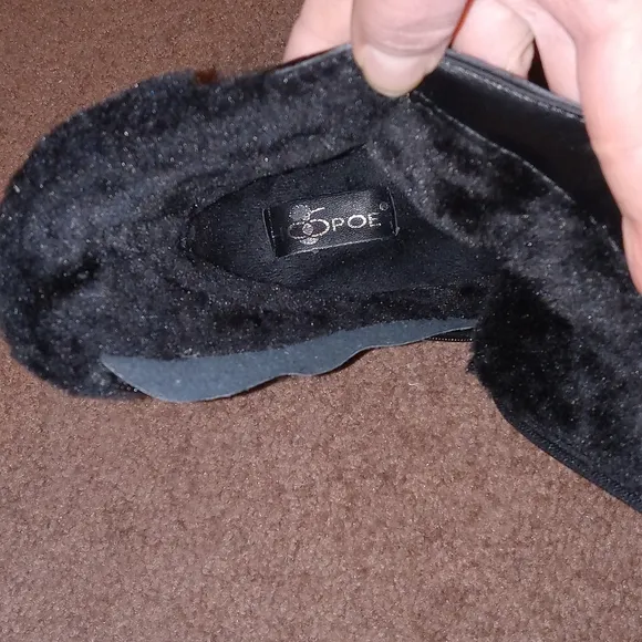 NEW size 8WW (4E) Black Winter Ankle Boots Ortho-Line by Hoopoe