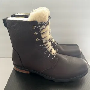 New Sorel Women’s Emelie Short Lace Cozy Boots Size: 10