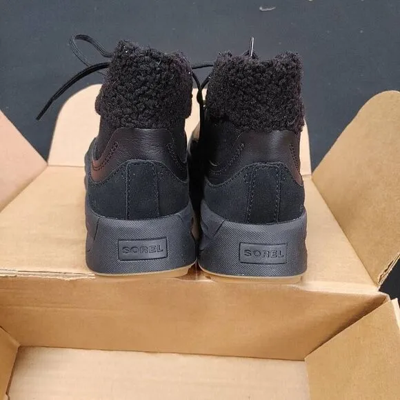 New Sorel Out N About 503 Mid Cozy Sneaker Boots 8 Black