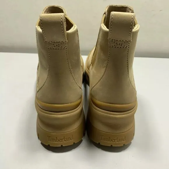 NEW TIMBERLAND  Roxie Lane Chelsea Boots Size 9M Ankle Pull-On Comfort Beige