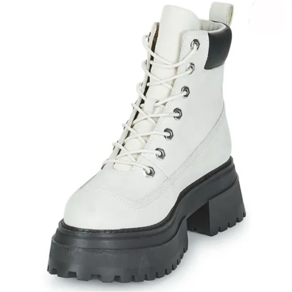New! Timberland Timberland Sky 6In LaceUp Platform Boots Sz 9