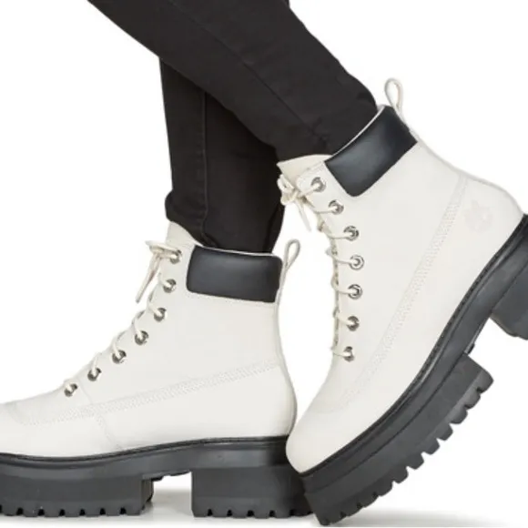 New! Timberland Timberland Sky 6In LaceUp Platform Boots Sz 9