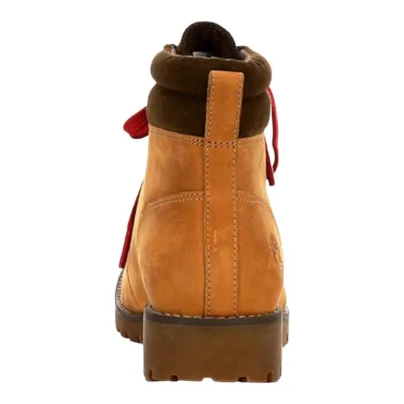 NEW Timberland Womens 9.5M Ellendale MID HIKER LACE UP BOOTS Leather Wheat Brown