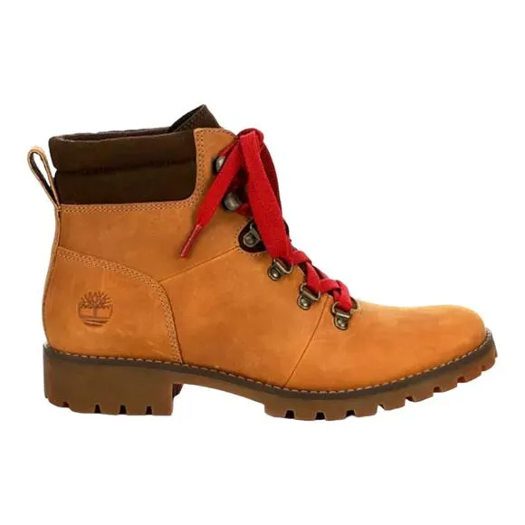 NEW Timberland Womens 9.5M Ellendale MID HIKER LACE UP BOOTS Leather Wheat Brown